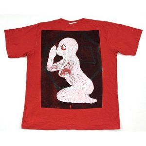 Come Tees T-Shirt Size XL Red Limited Edition Streetwear Artwork Sonya Sombreuil